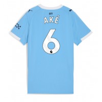 Stroje piłkarskie Manchester City Nathan Ake #6 Koszulka Podstawowej dla damskie 2025-26 Krótki Rękaw